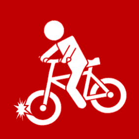 fiets botst
